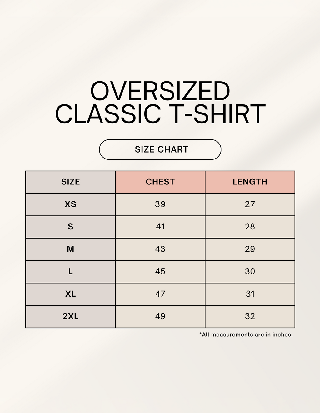 Unisex Oversized Classic T-Shirt