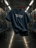 Manifesting Dream Life Denim Oversized T-Shirt – 240 GSM Premium Cotton