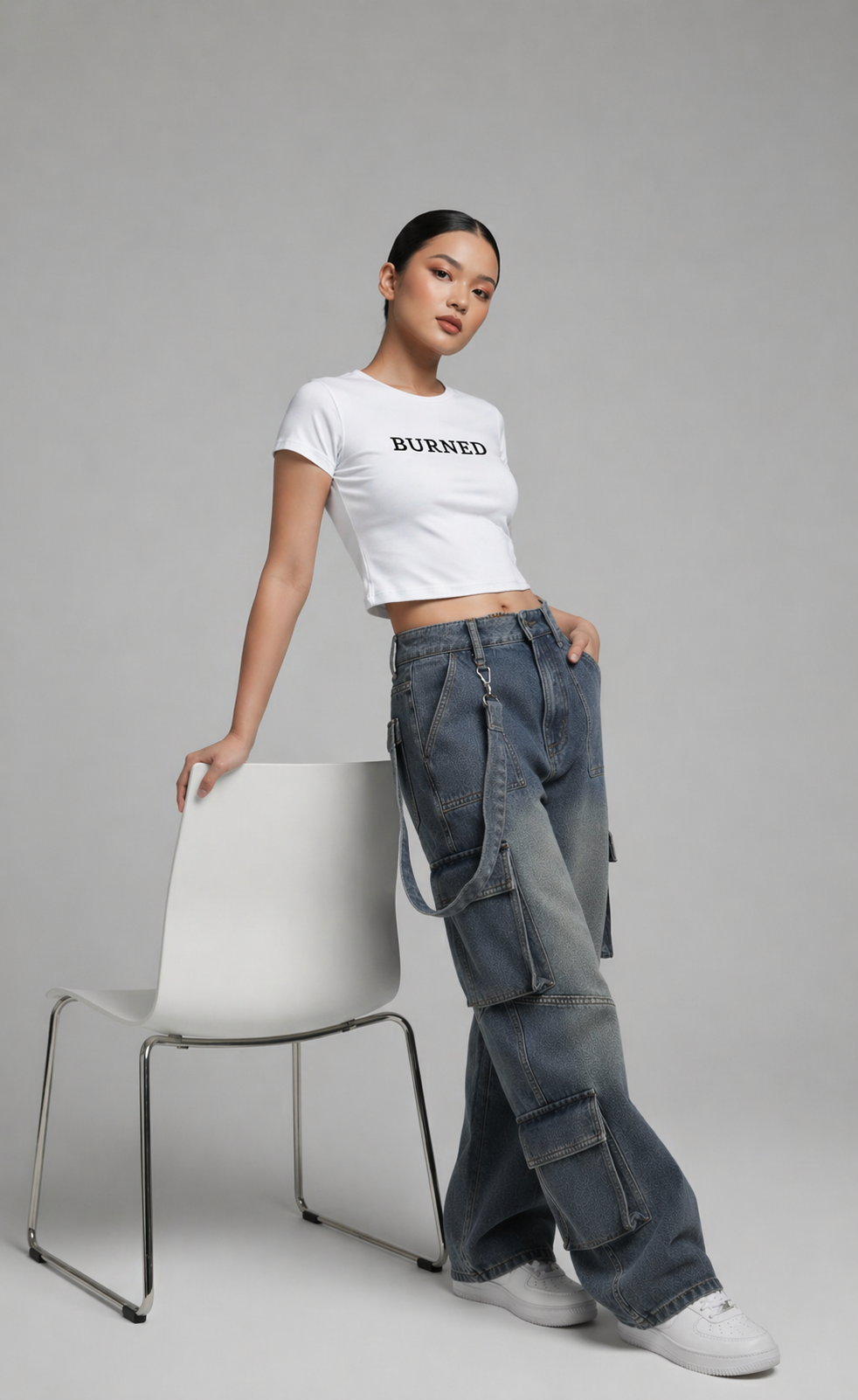 Burned Baby Tee – Gen Z Cropped Essential