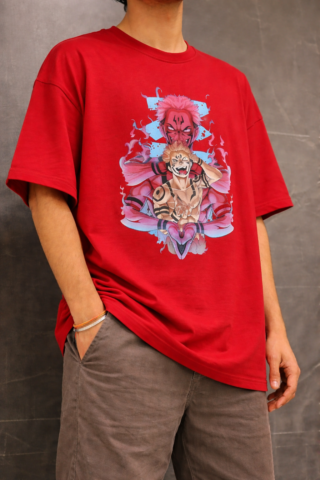 Cursed King Oversized Graphic Tee – Premium 260 GSM Terry Knit