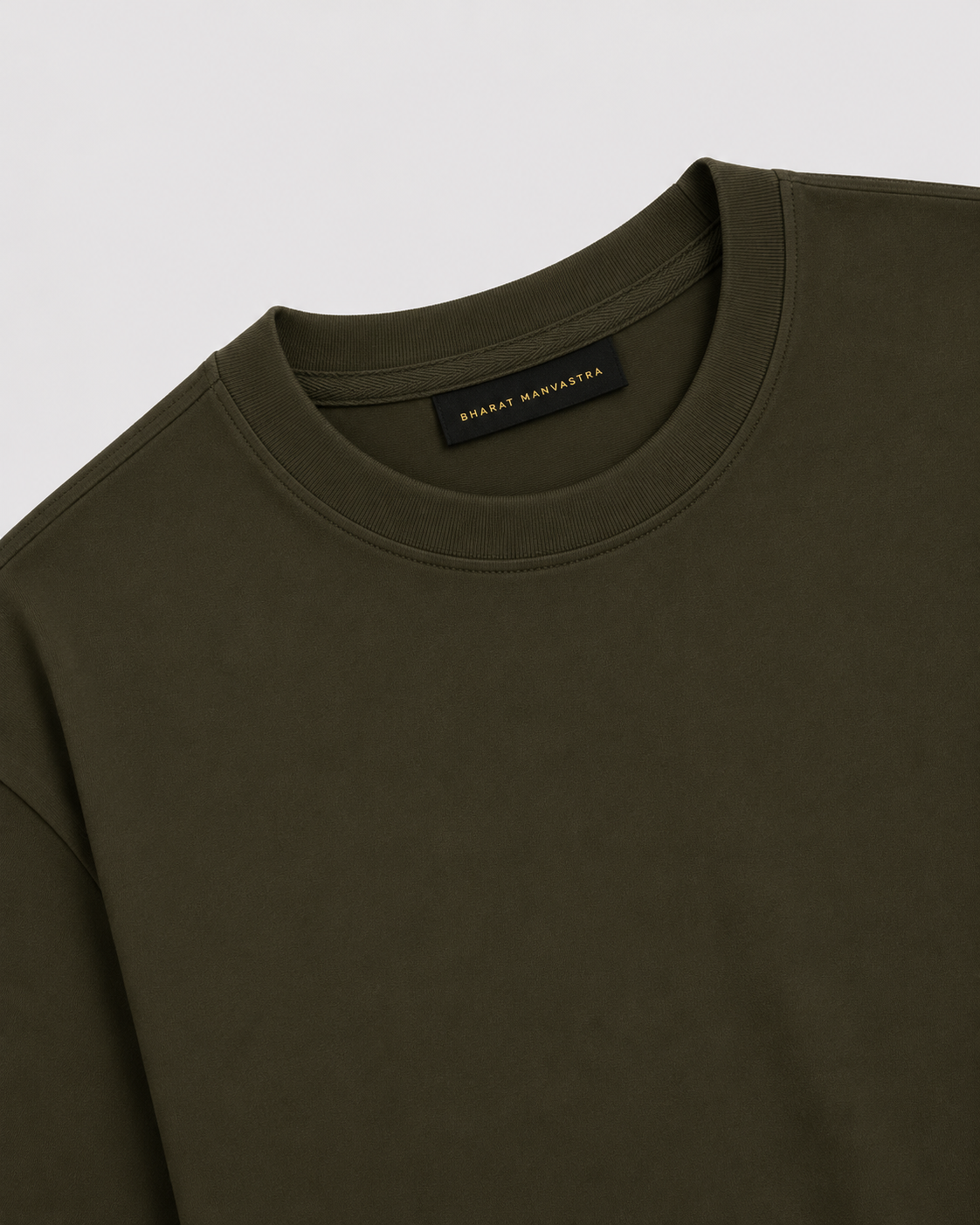 Olive Green Oversized T-Shirt for Men & Women | 100% Cotton | 240 GSM Premium Heavyweight