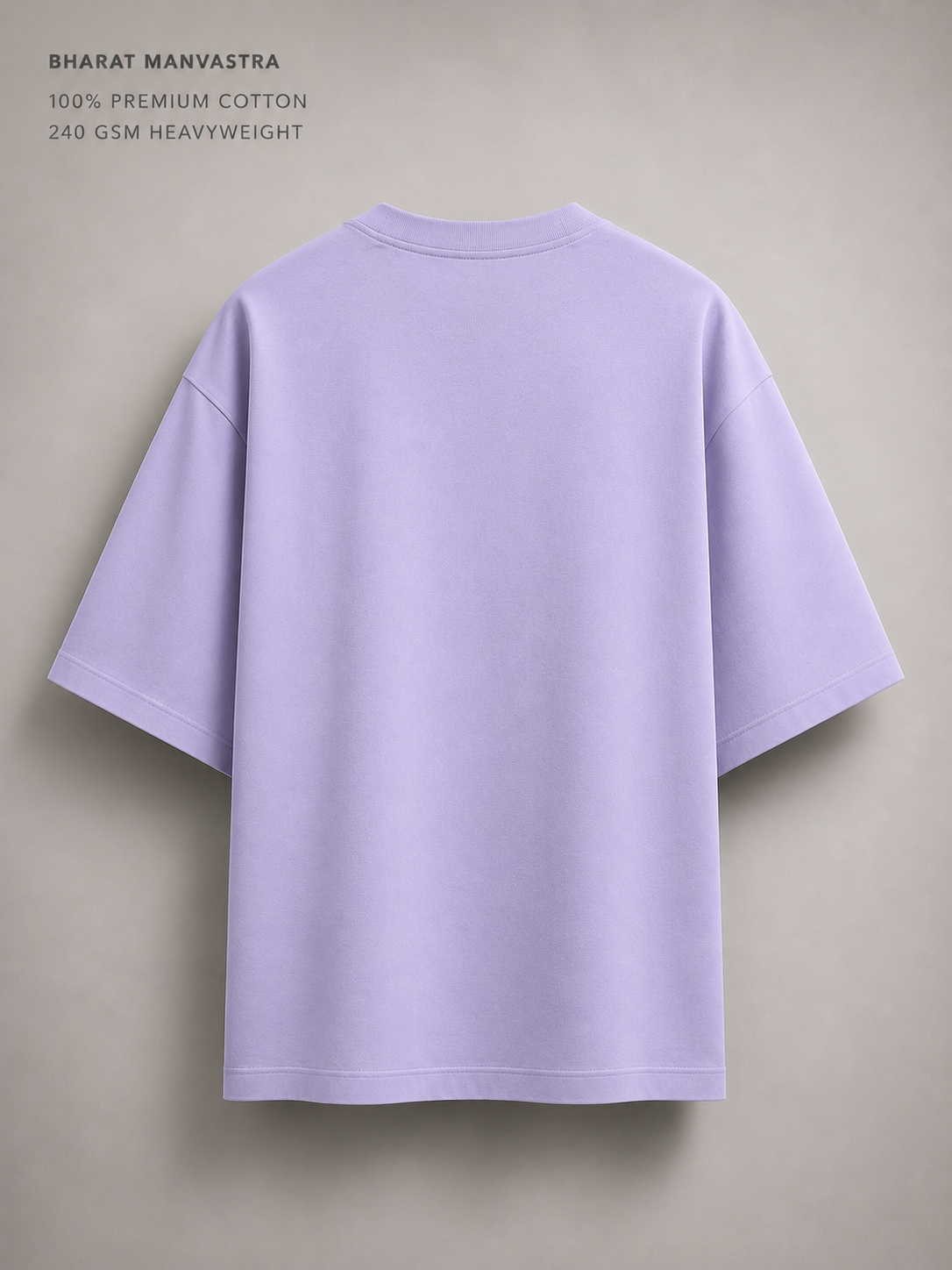 Lavender Oversized T-Shirt for Men & Women | 100% Cotton | 240 GSM Premium Heavyweight