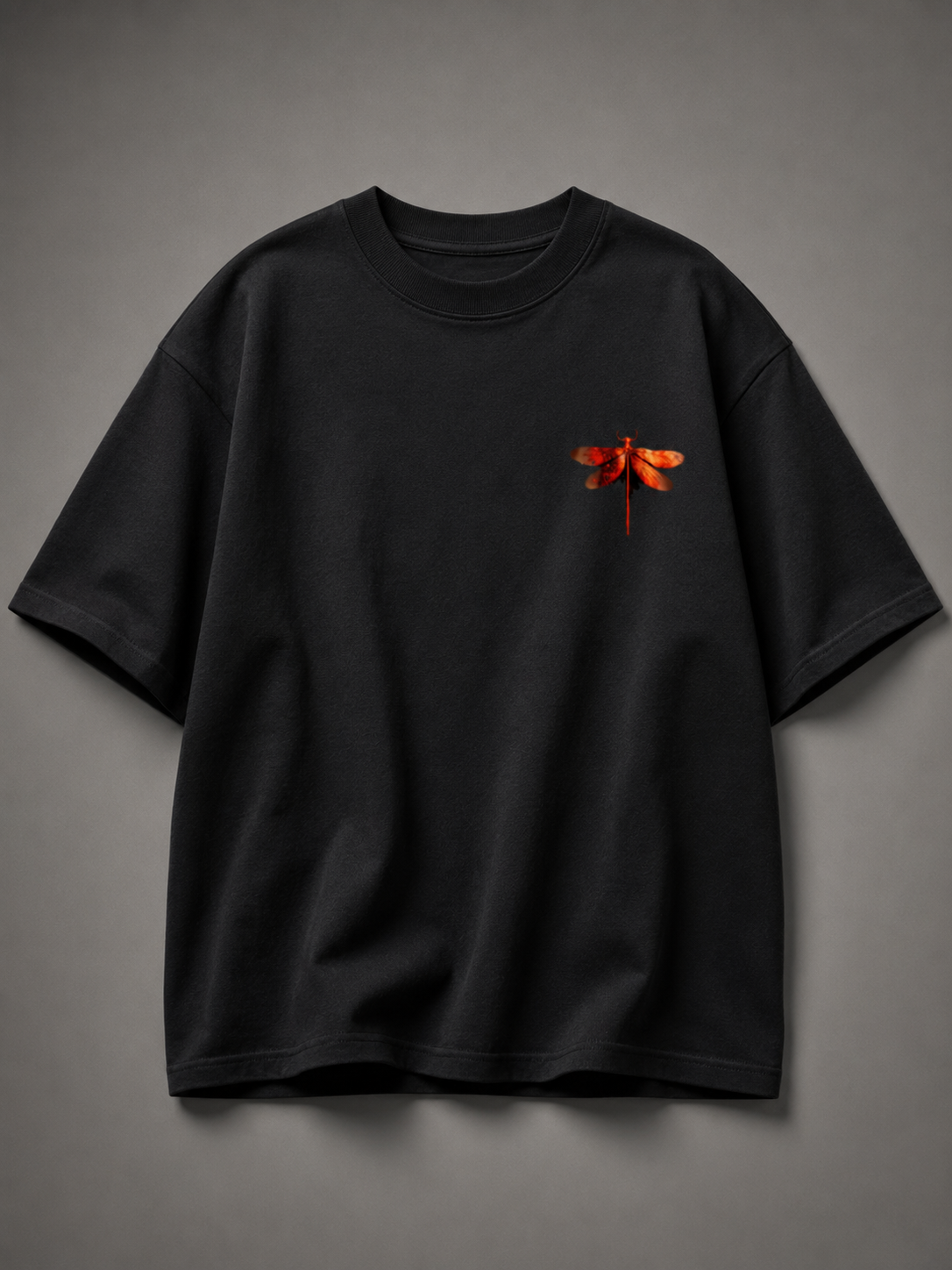 Dragonfly Graphic T-Shirt – Black | 240 GSM Unisex Heavyweight Cotton