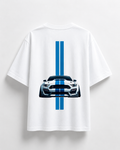 Premium 240 GSM GT500 Mustang Graphic Oversized T-Shirt – White | 100% Cotton