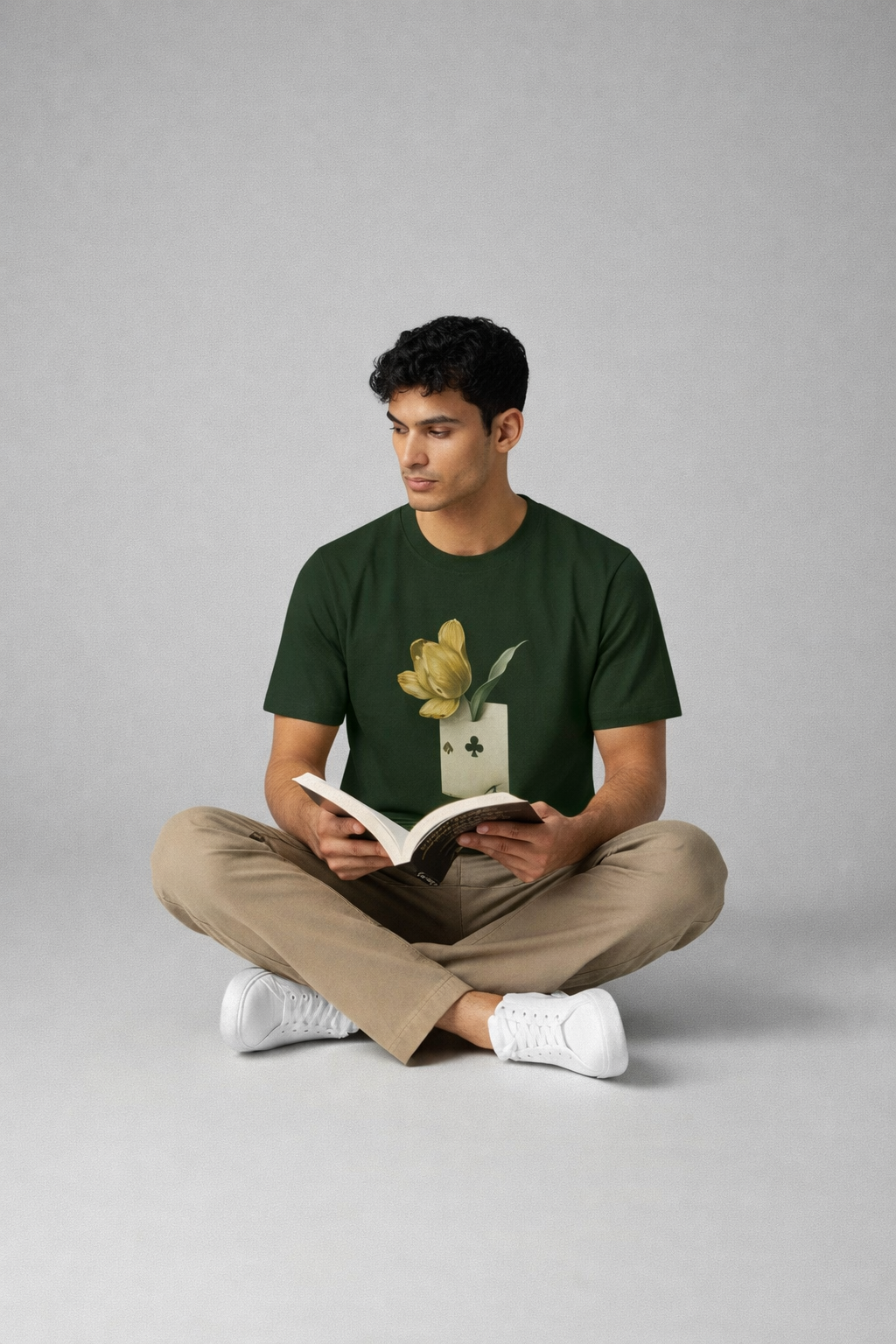 Forest Bloom – Artistic Club Card Graphic T-Shirt