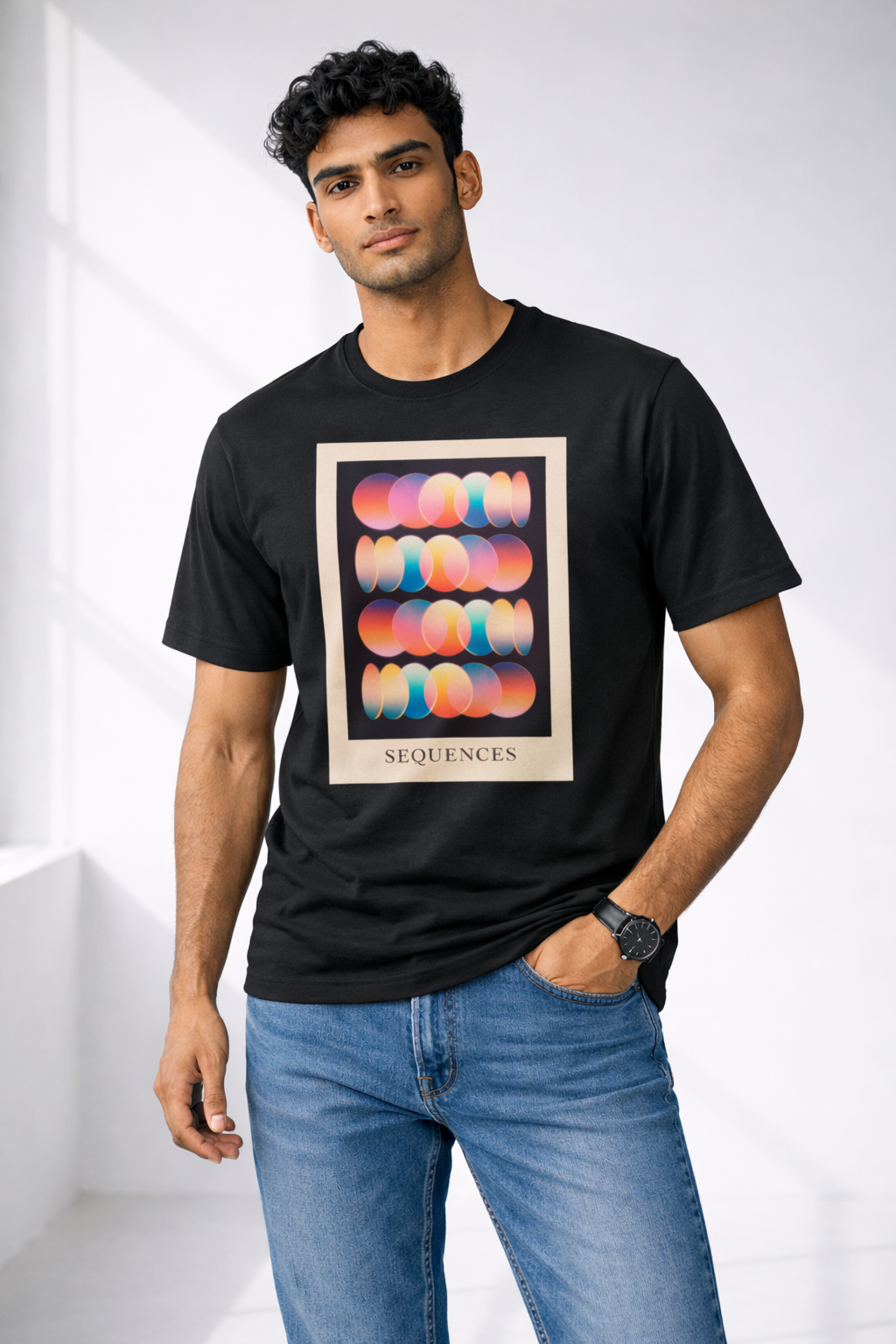 Sequences – Abstract Gradient Graphic T-Shirt