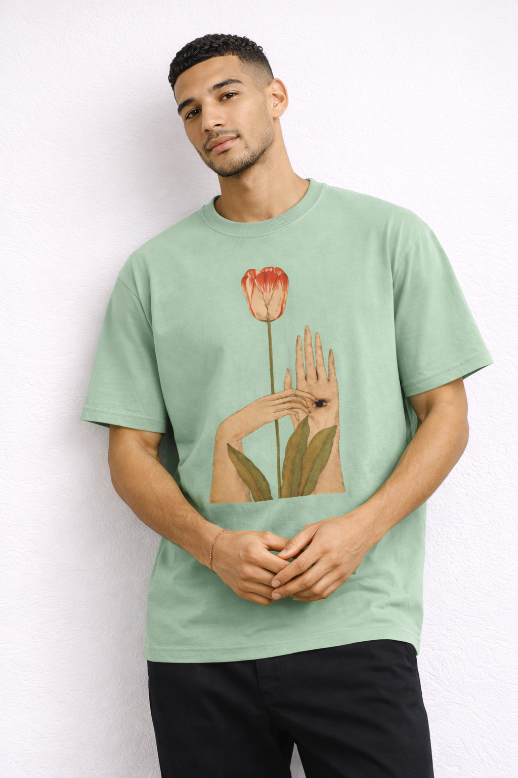 Silent Bloom – Surreal Art Graphic T-Shirt