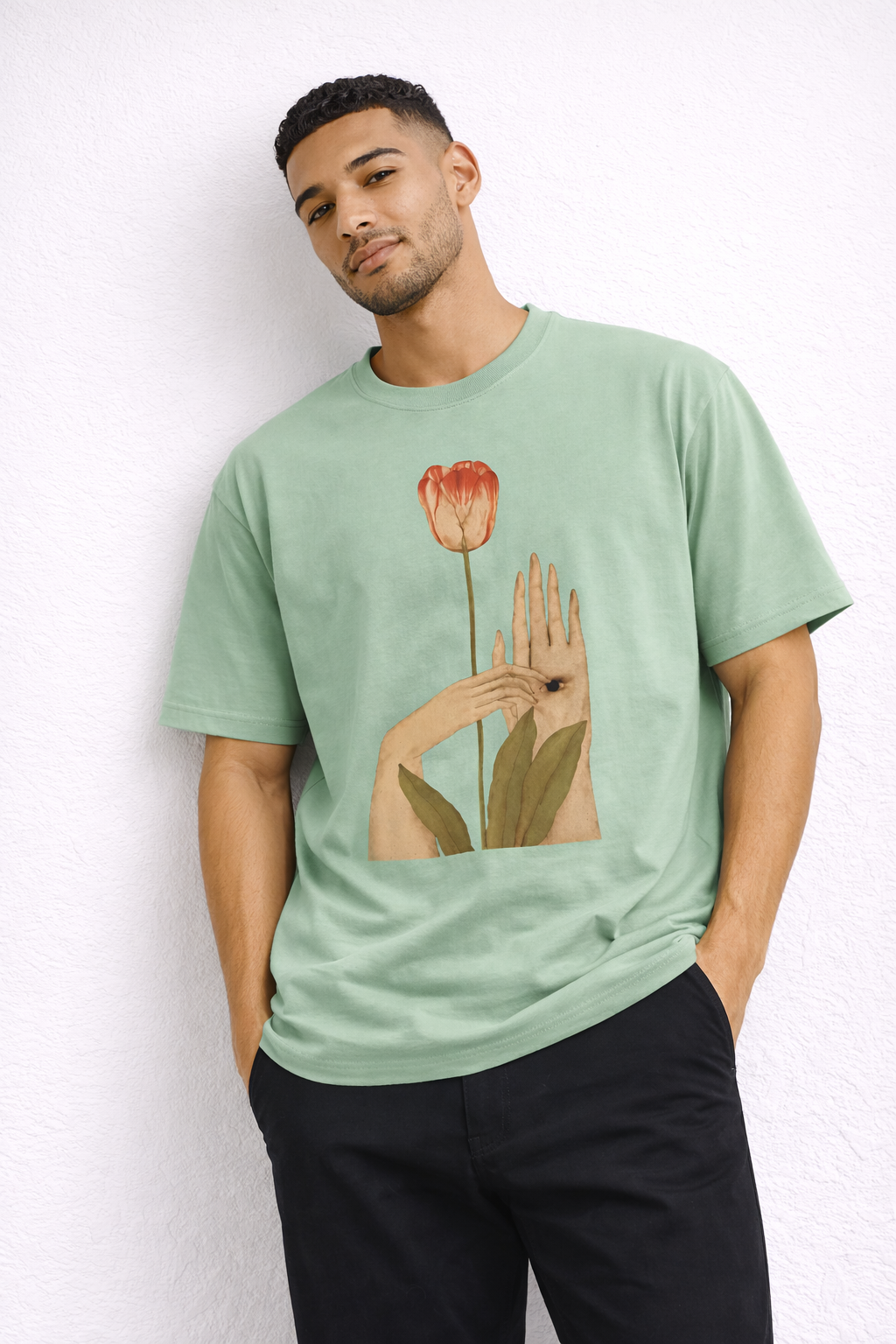 Silent Bloom – Surreal Art Graphic T-Shirt