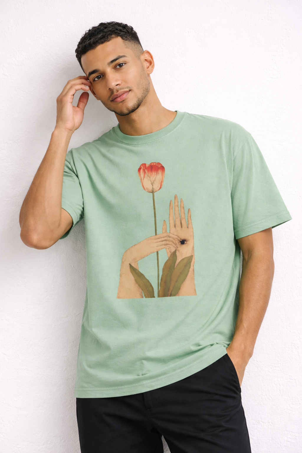 Silent Bloom – Surreal Art Graphic T-Shirt