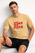 Pirate King Anime T-Shirt – Beige Edition