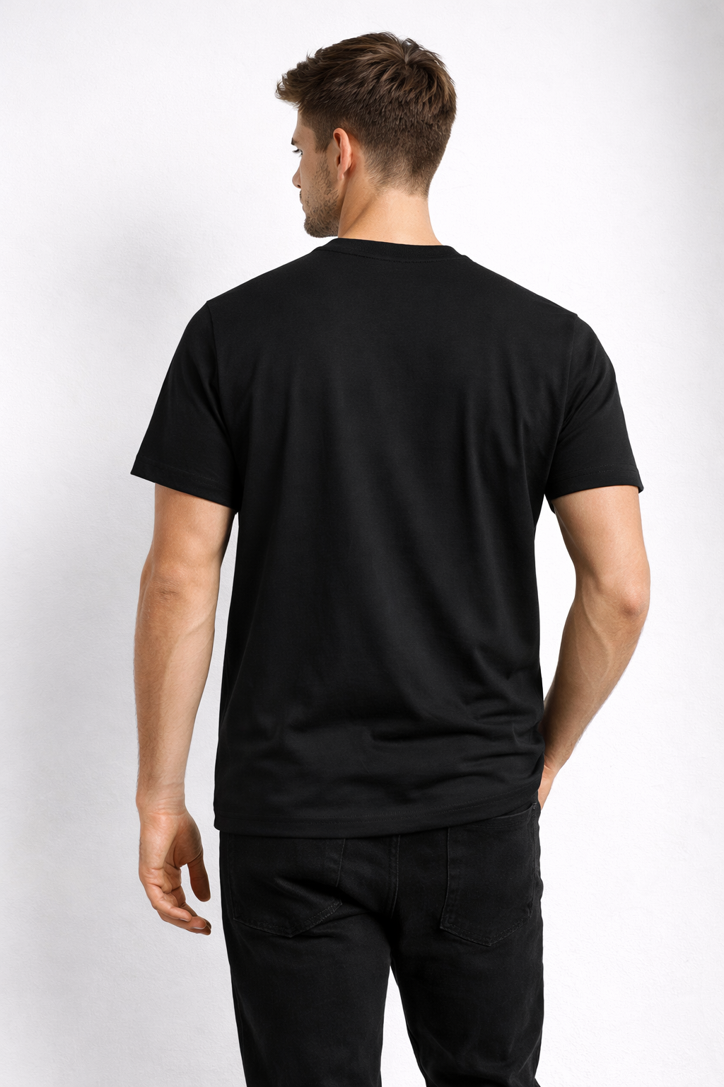 Focus Statement Black Cotton T-Shirt – Unisex Regular Fit