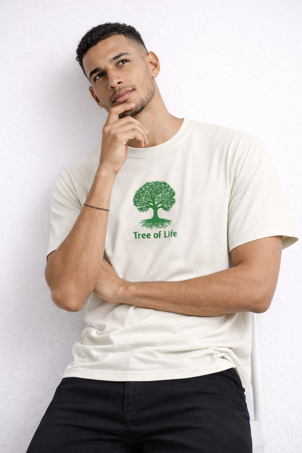 Tree of Life Minimal Cotton T-Shirt – Unisex Regular Fit