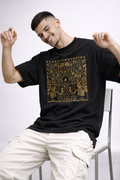 BHARATMANVASTRA Heritage Gold Oversized Tee
