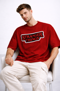 Stranger Things Iconic Logo Oversized Tee – Premium 240 GSM Cotton