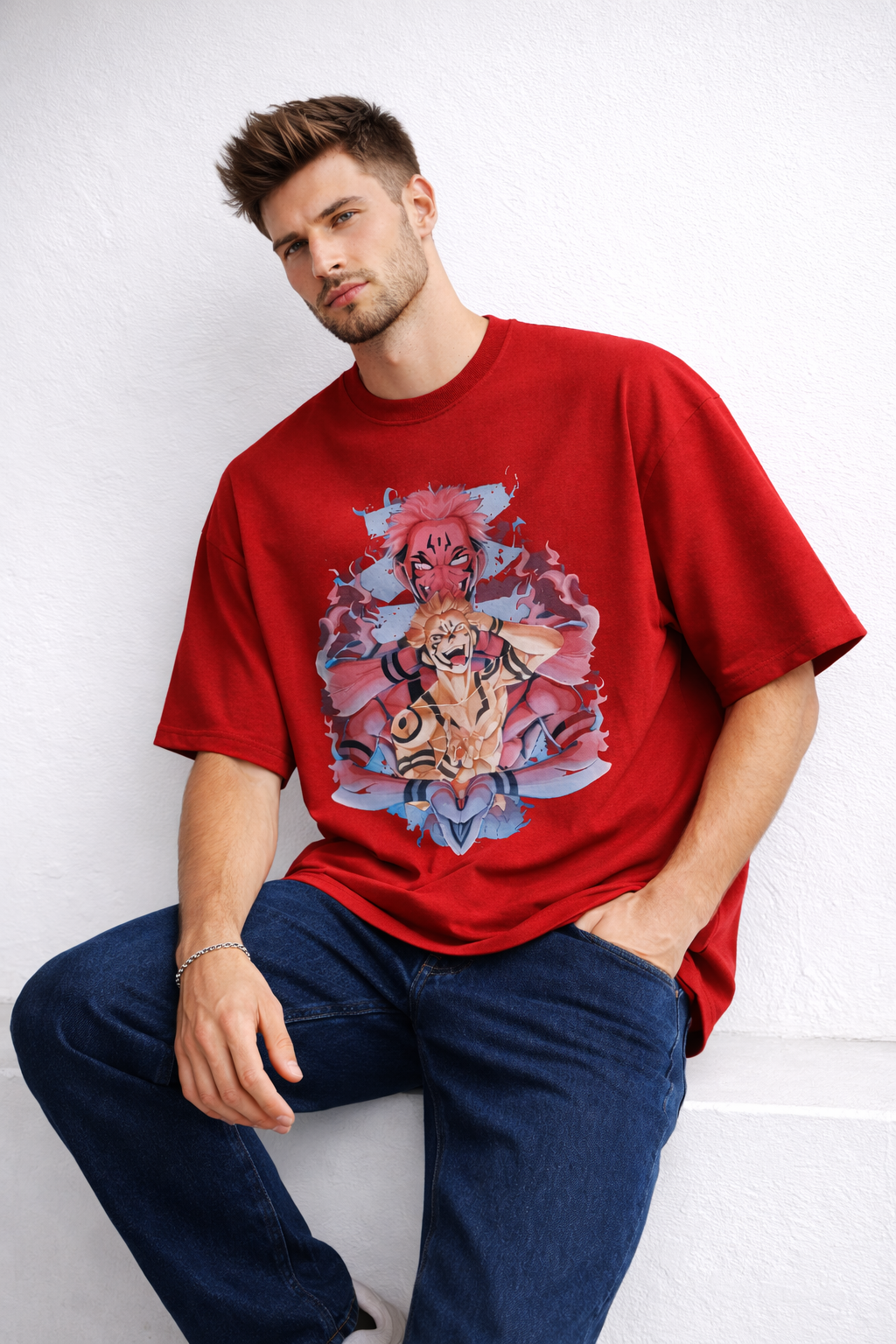 Cursed King Oversized Graphic Tee – Premium 260 GSM Terry Knit