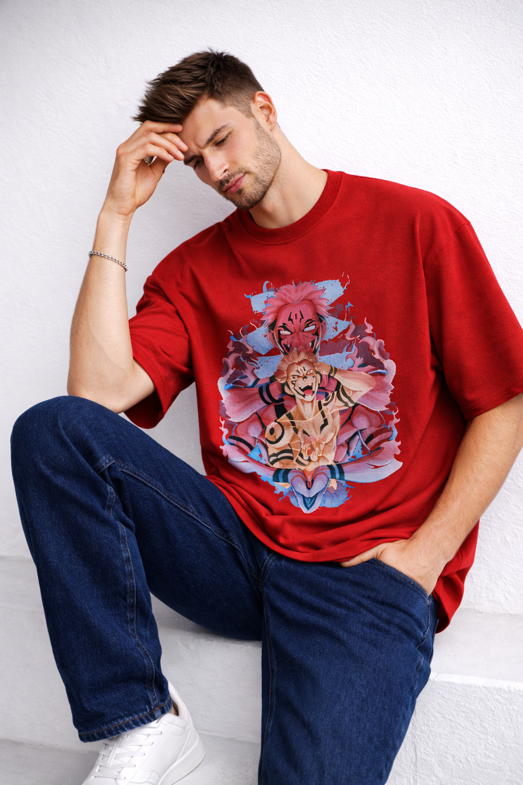 Cursed King Oversized Graphic Tee – Premium 260 GSM Terry Knit
