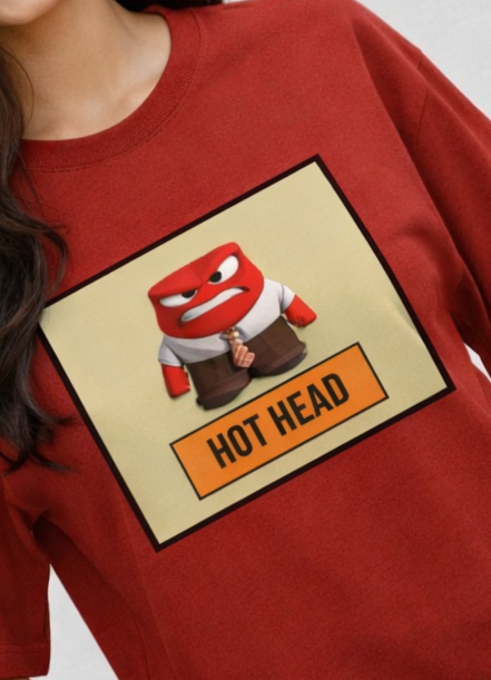Hot Head Red Tee Oversized T-shirt