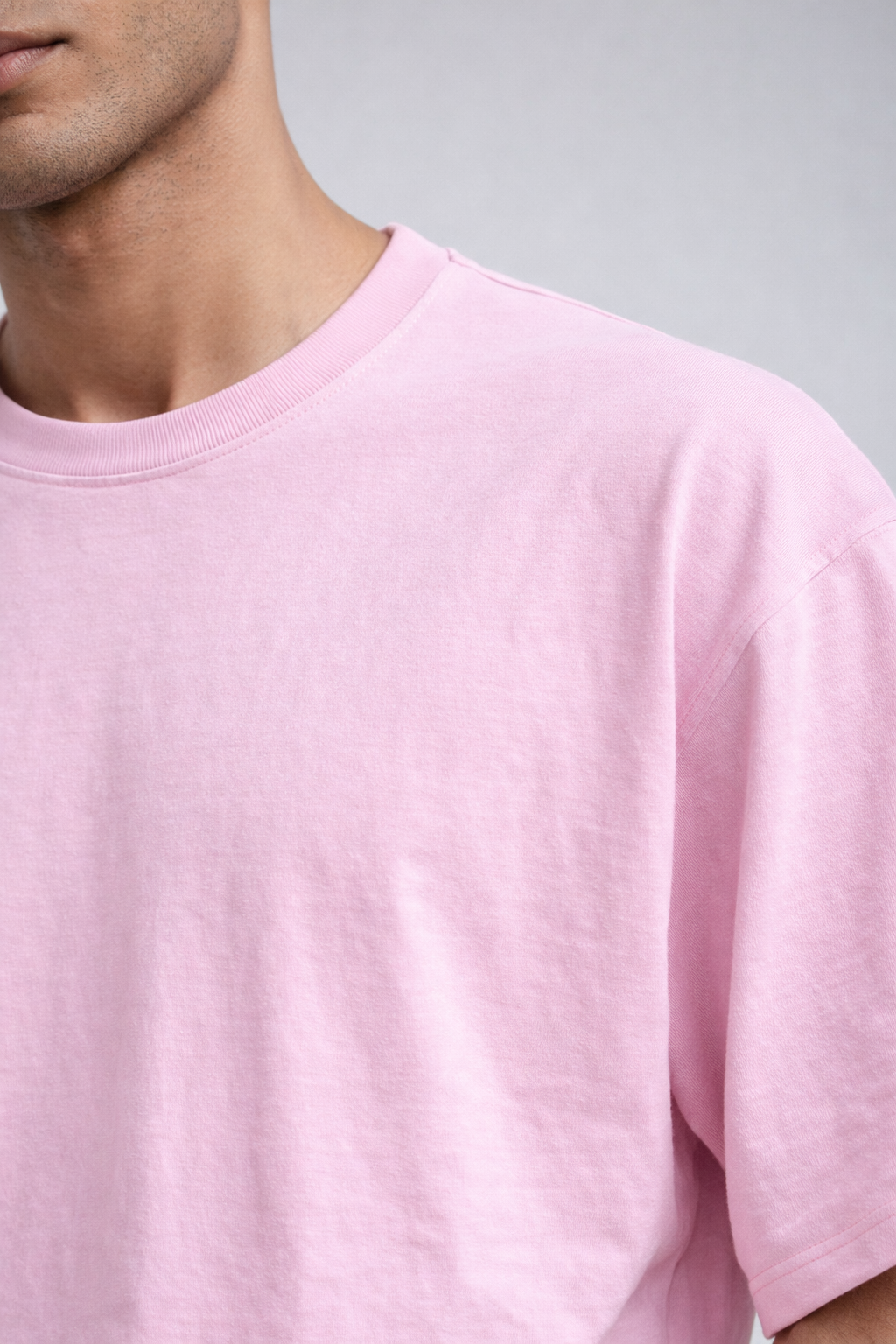 Light Pink Unisex Oversized T-Shirt – Heavyweight Cotton