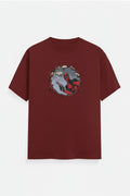 Deadpool “Do I Look Like I Care?” Maroon T-Shirt – Front & Back Print