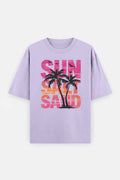 Sun Said Oversized T-Shirt – 240 GSM Cotton Summer Graphic Tee