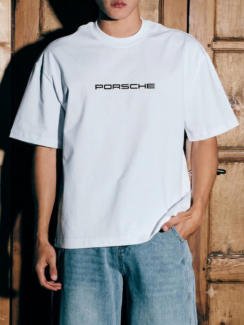 Porsche 911 GT3 RS Performance Oversized T-Shirt - White