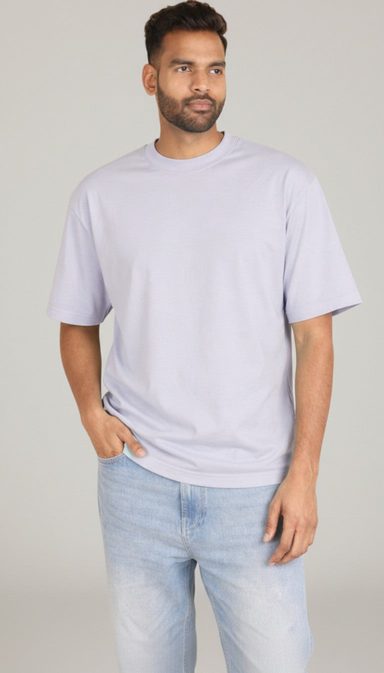 Lavender Unisex Oversized T-Shirt – Heavyweight Cotton