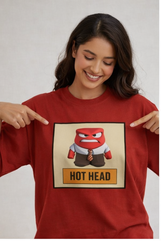 Hot Head Red Tee Oversized T-shirt