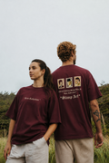 Stamp Art Oversized T-Shirt – Rare Collection